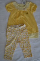 Conjunto em Meia malha e legging em Cotton com estampa rotativa. 